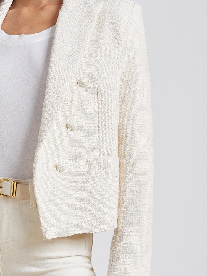 l'agence Blazer Brooke à porter ouvert Écru