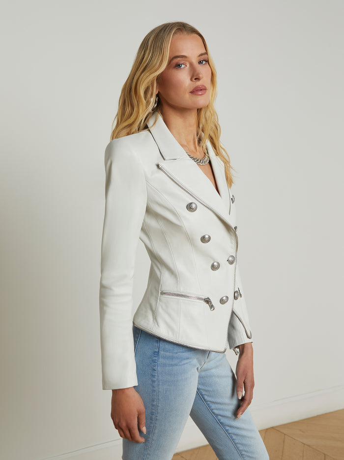 l'agence Blazer en cuir Ottilie White