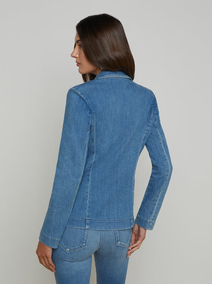 L'agence Blazer En Denim Baldwin Provo