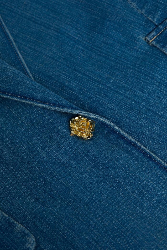 L'agence Blazer En Denim Baldwin Provo