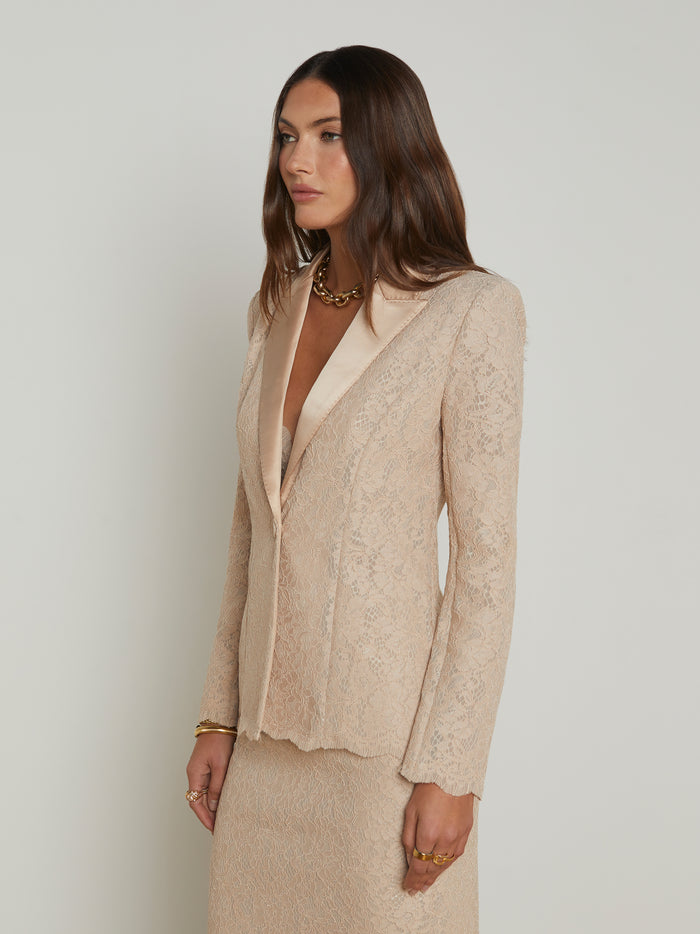 l'agence Blazer en dentelle Clementine Doeskin
