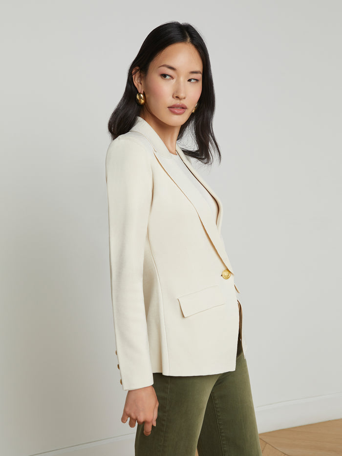 l'agence Blazer en maille Chamberlain Ivory/Gold