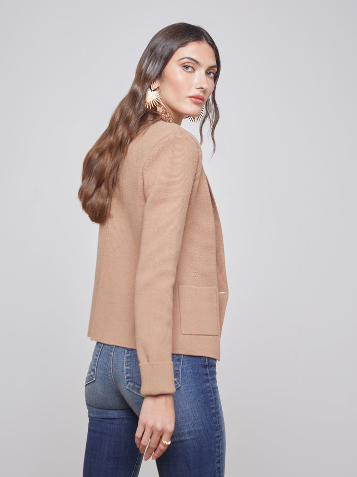 L'agence Blazer En Tricot Sofia Ginger Snap