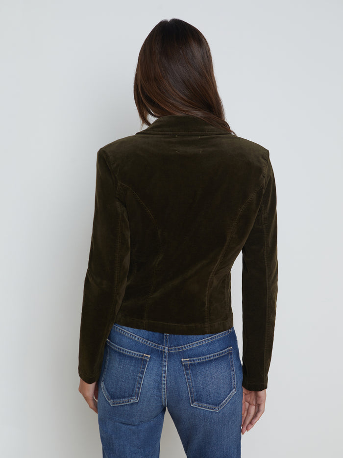 L'agence Blazer En Velours Wayne Pine