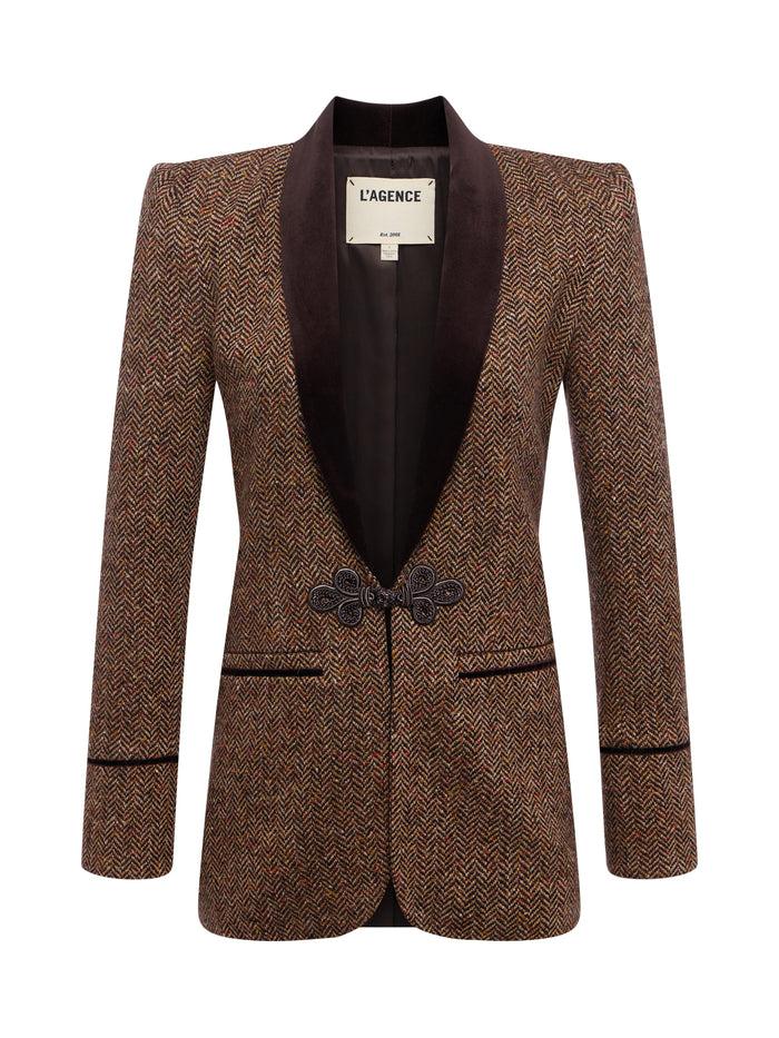L'agence Blazer Gable Brown Herringbone