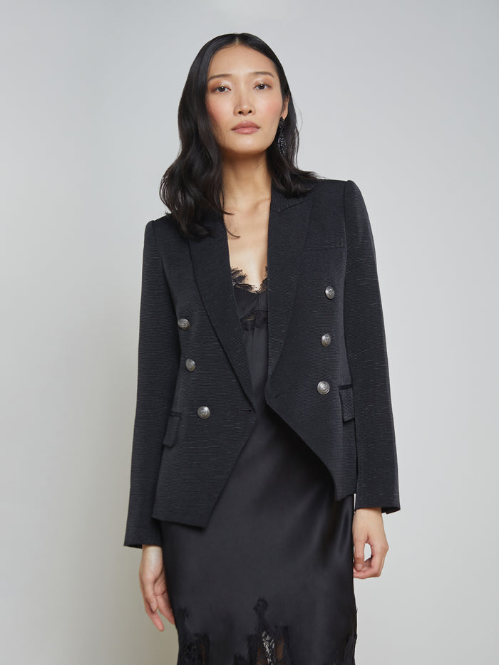 L'agence Blazer Kenzie Black/Brushed Gunmetal