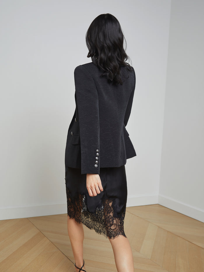 L'agence Blazer Kenzie Black/Brushed Gunmetal