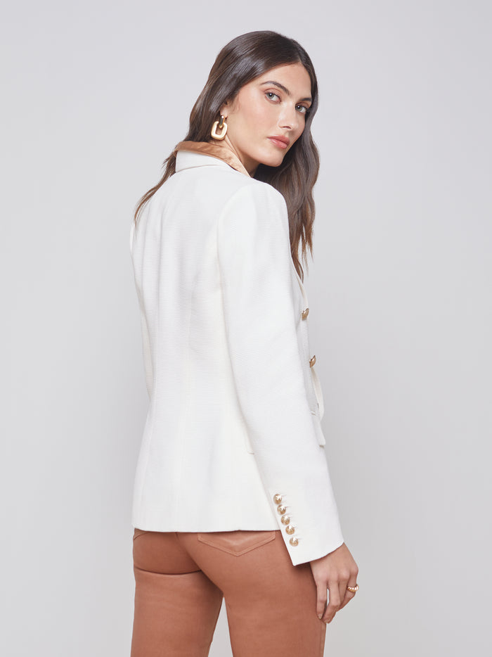 L'agence Blazer Kenzie Ivory/Pearl Silver