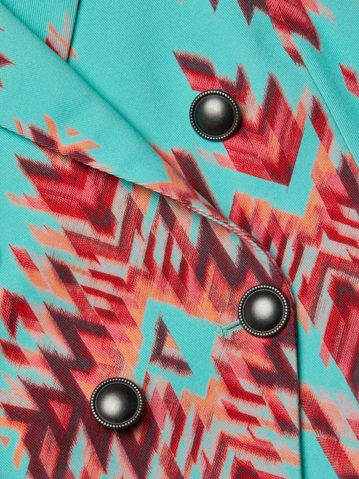L'agence Blazer Marie Pool Blue Multi Ganado Print