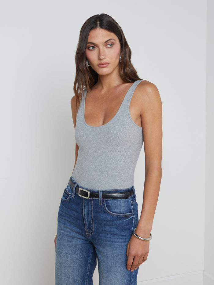L'agence Body à Encolure Dégagée Nica Heather Grey