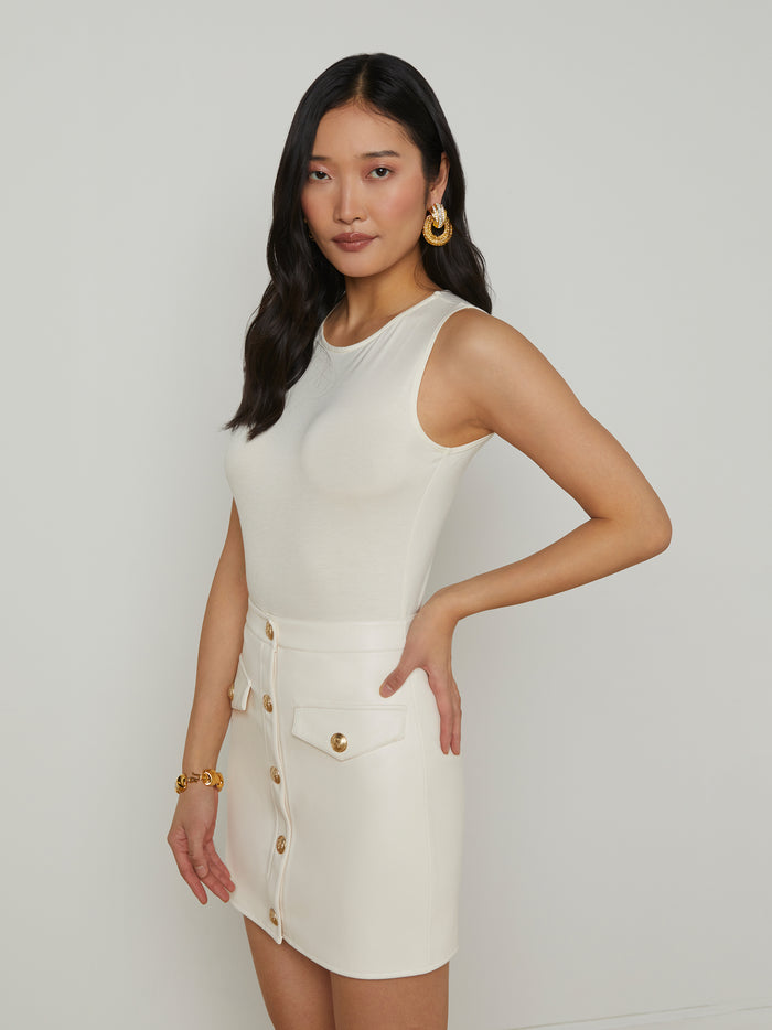 l'agence Body débardeur Amia Vintage White