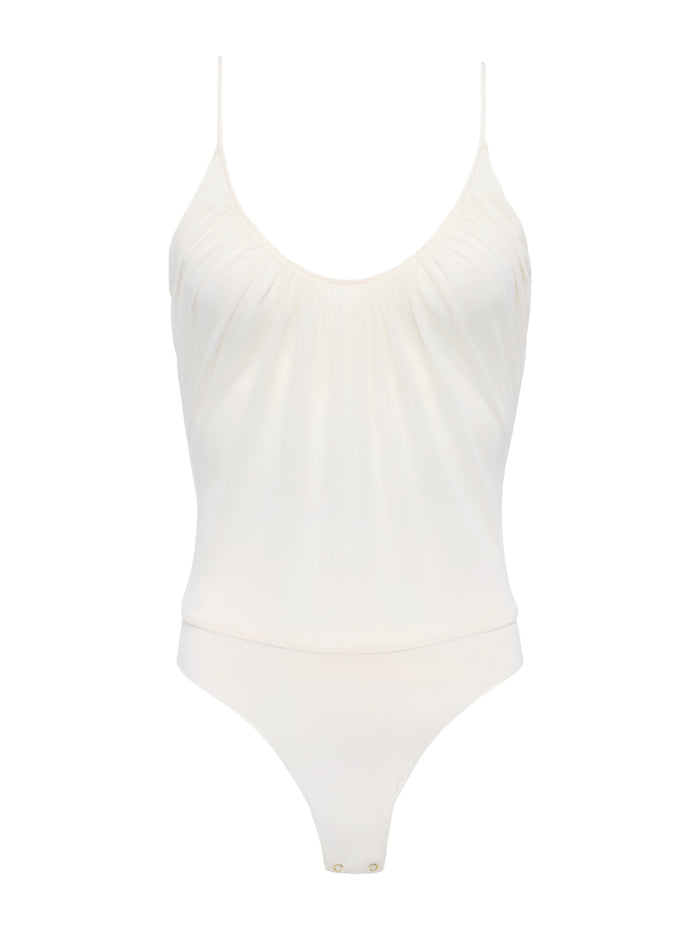 L'agence Body En Mesh Gelina Vintage White