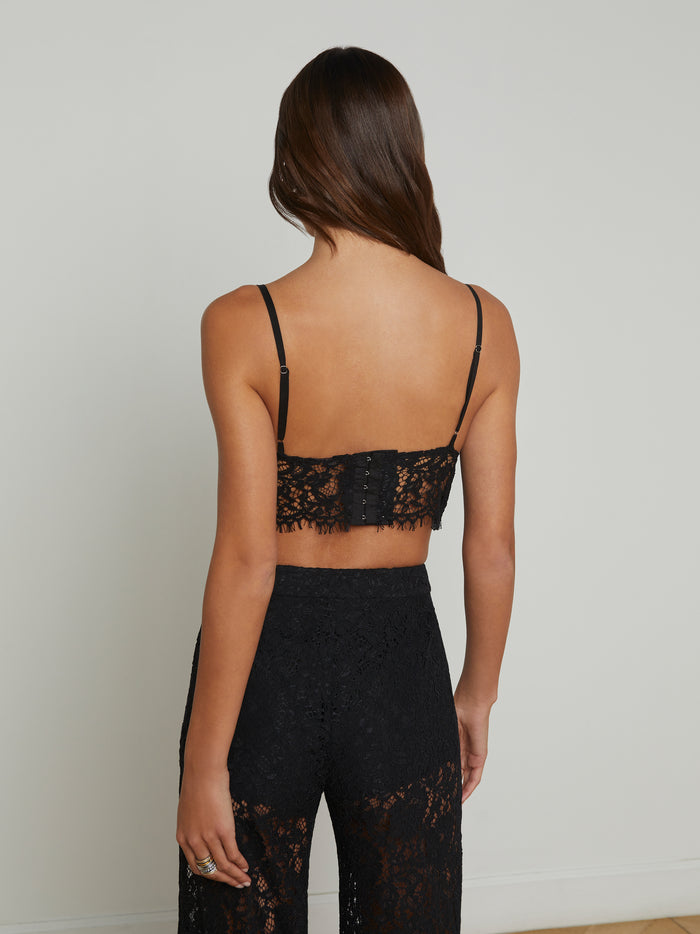 L'agence Bralette En Dentelle Aislin Black Lace