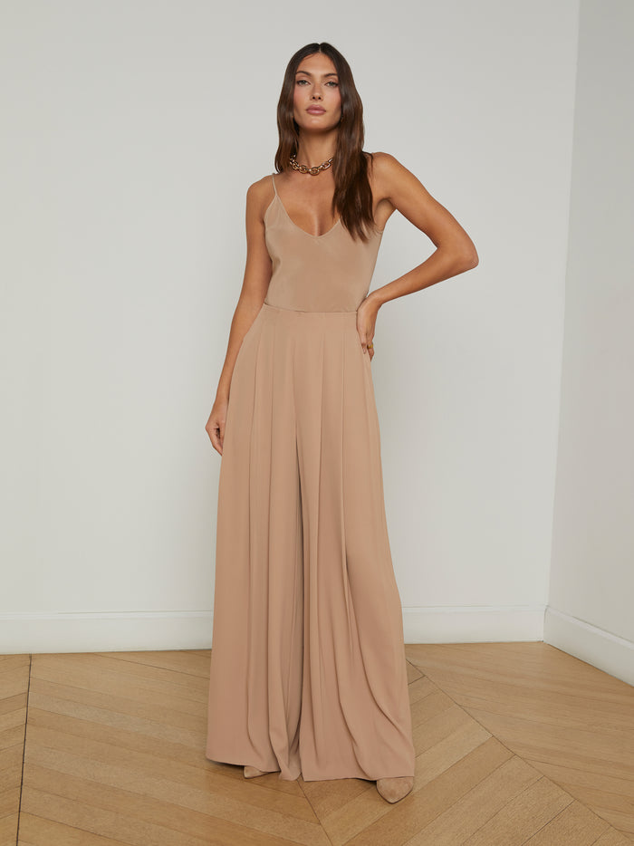 L'agence Caraco En Soie Lexi Cappuccino