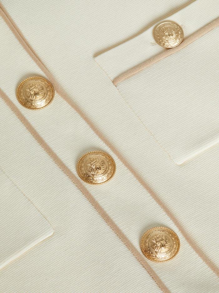 L'agence Cardigan Court Neo Vintage White/Almond