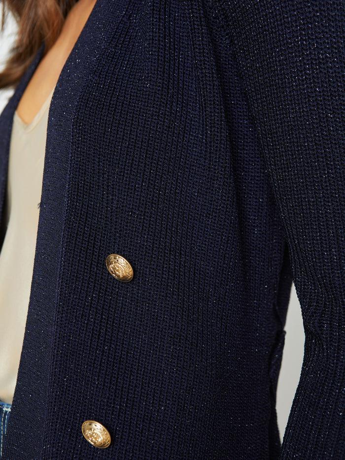 L'agence Cardigan Croisé Noe Midnight