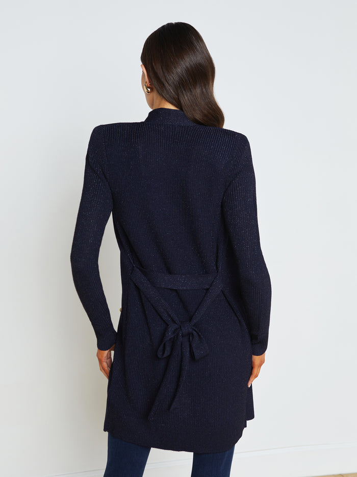L'agence Cardigan Croisé Noe Midnight