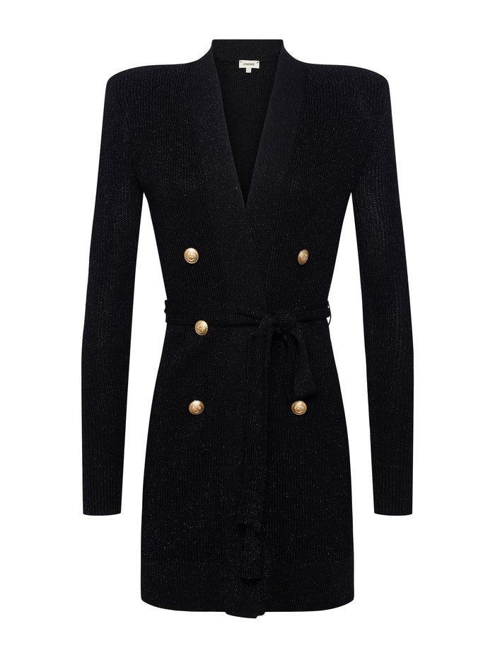 L'agence Cardigan Croisé Noe Noir