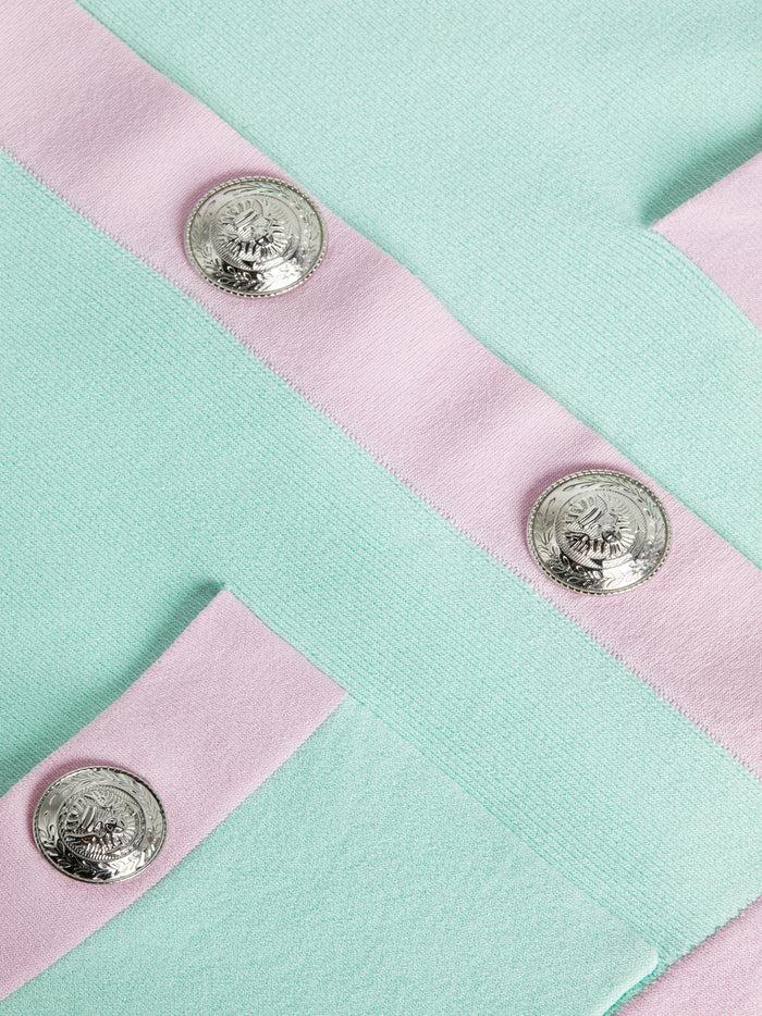 L'agence Cardigan Estefania Pale Jade/Pink