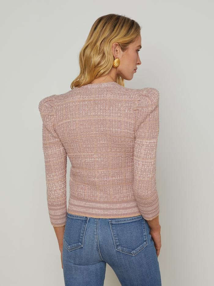 L'agence Cardigan Jenni Dusty Pink Multi