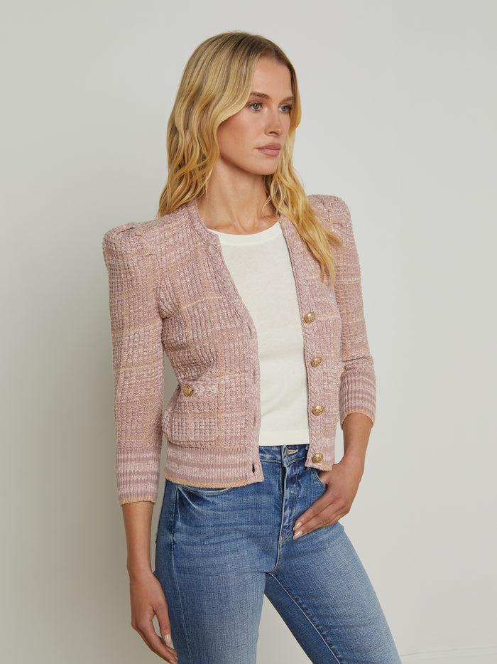 l'agence Cardigan Jenni Dusty Pink Multi