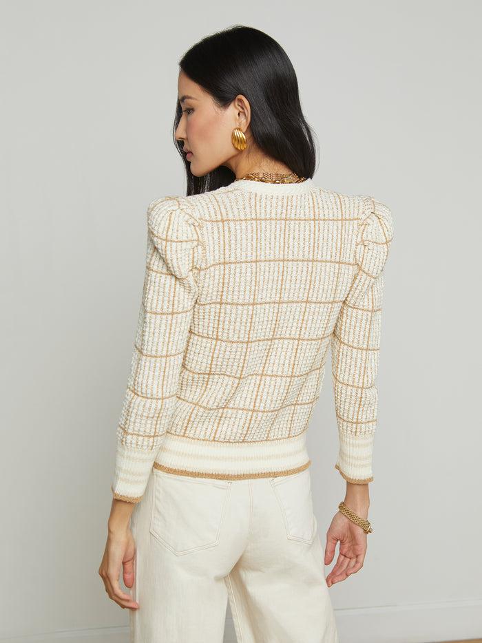 L'agence Cardigan Jenni Ivory/Cappuccino Multi