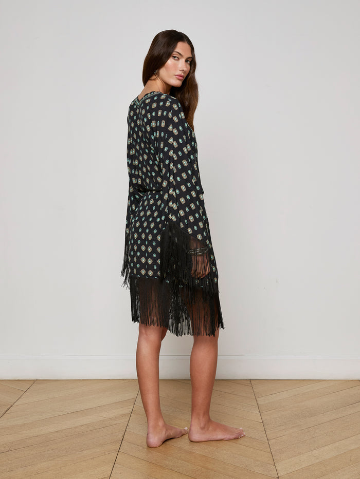 L'agence Caterina Cover-Up Kimono Black