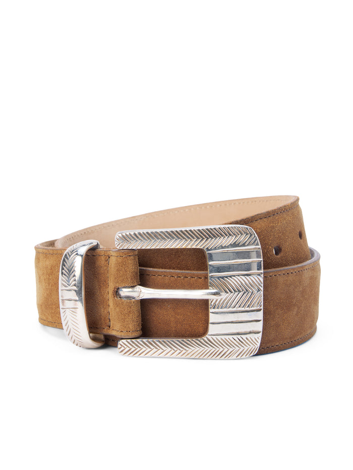 L'agence Ceinture Aya Cognac Suede