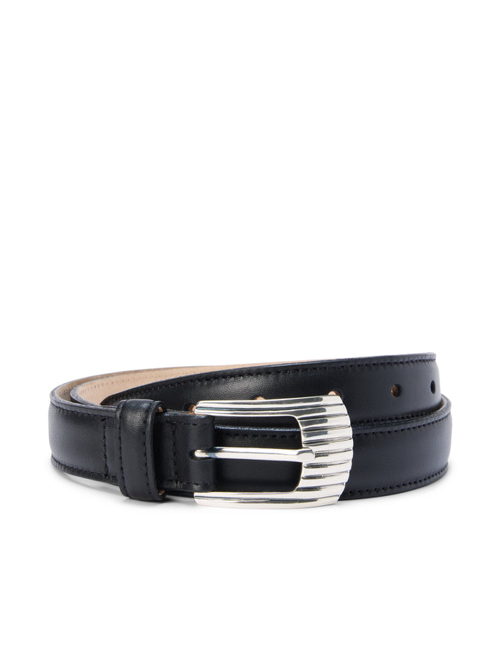 L'agence Ceinture Ines Black Smooth