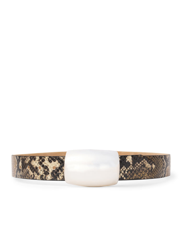 l'agence Ceinture Milou Dark Snake Embossed