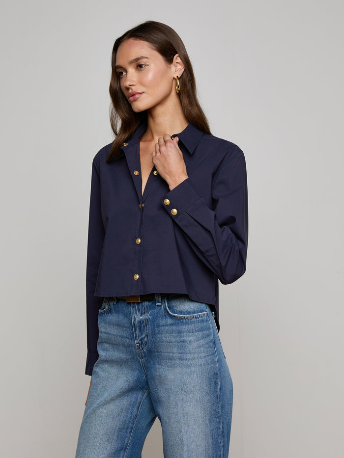L'agence Chemise Courte Cosette Midnight