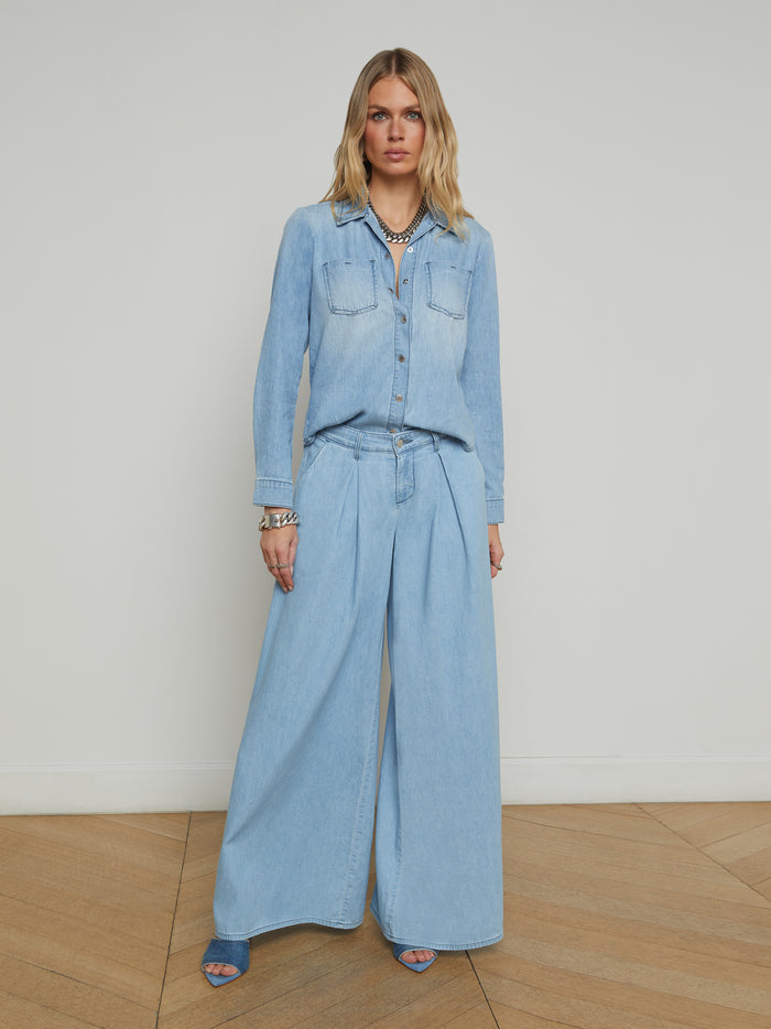 L'agence Chemise En Jean Isla Lozano