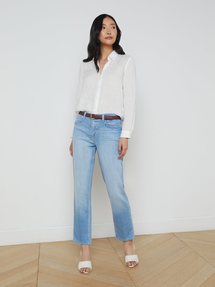 L'agence Chemise En Lin Tyler White