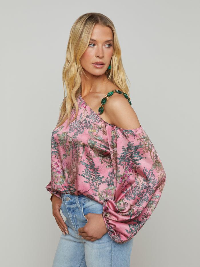 l'agence Chemisier Asami Mauve Multi Kesi Print