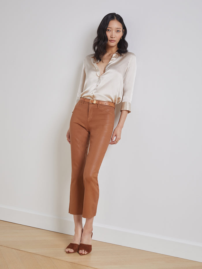 l'agence Chemisier en soie Dani Champagne