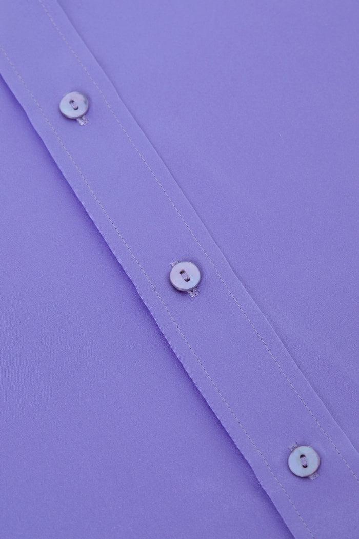 L'agence Chemisier En Soie Dani Electric Purple