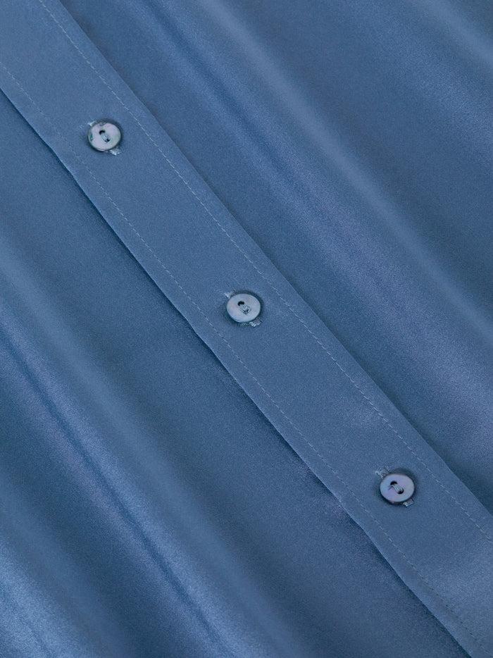 L'agence Chemisier En Soie Dani Harbor Blue