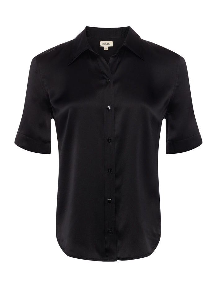 L'agence Chemisier En Soie Ellah Black