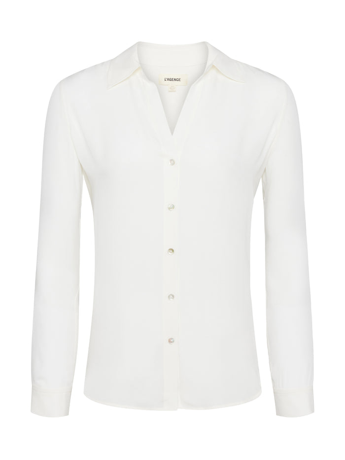 L'agence Chemisier En Soie Nina Ivoire