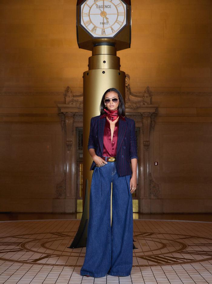 l'agence Chemisier en soie Tyler Engine Red