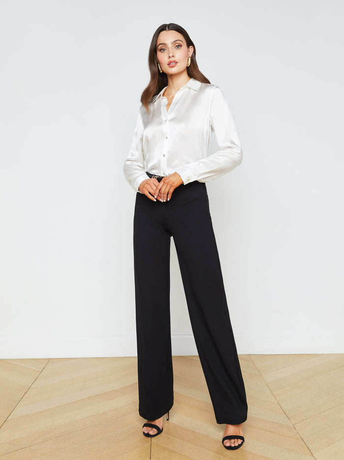 l'agence Chemisier en soie Tyler Ivoire