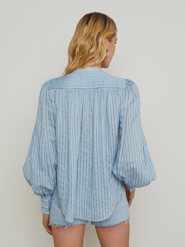L'agence Chemisier Kiera Light Blue Fog