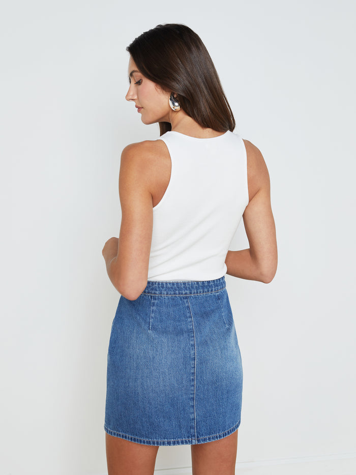 L'agence Débardeur à Encolure Dégagée Adira White