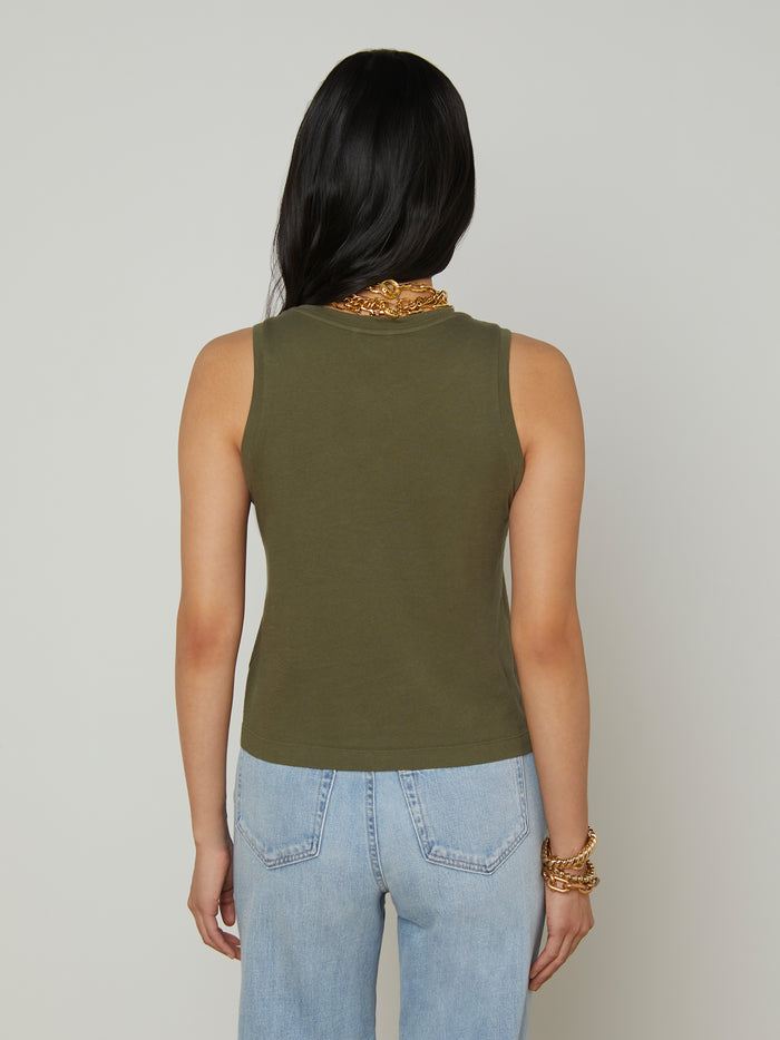 L'agence Débardeur En Coton Mikaela Ivy Green