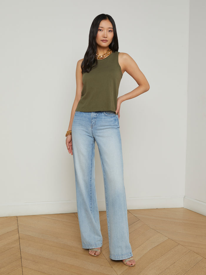 L'agence Débardeur En Coton Mikaela Ivy Green