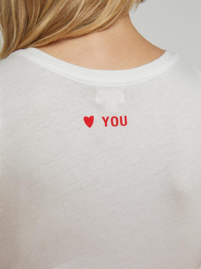 L'agence Débardeur En Coton Mikaela Love You White