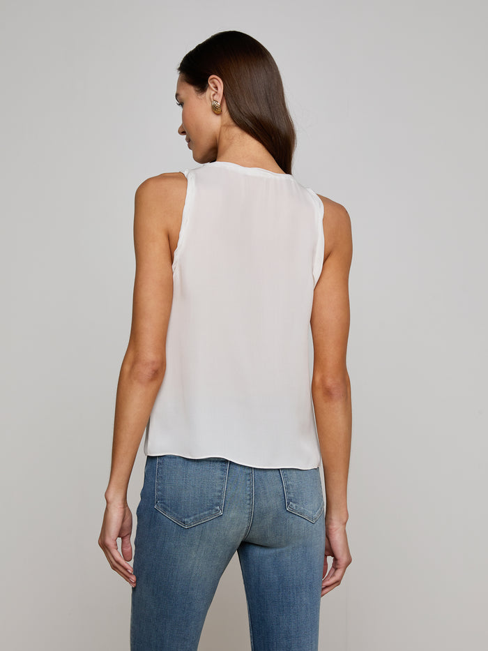 L'agence Débardeur En Soie Trixi White