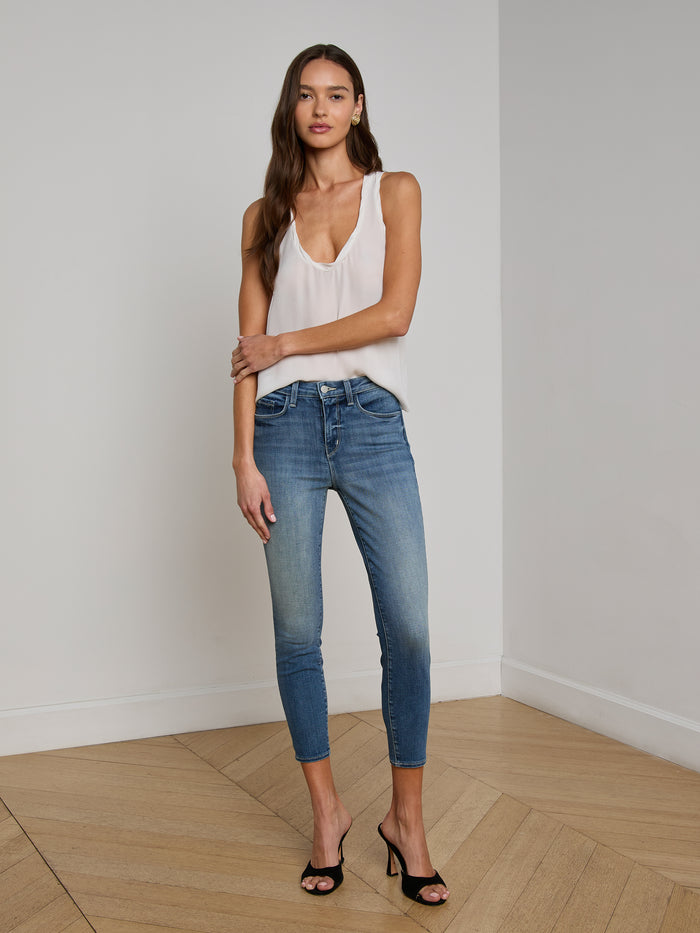 L'agence Débardeur En Soie Trixi White