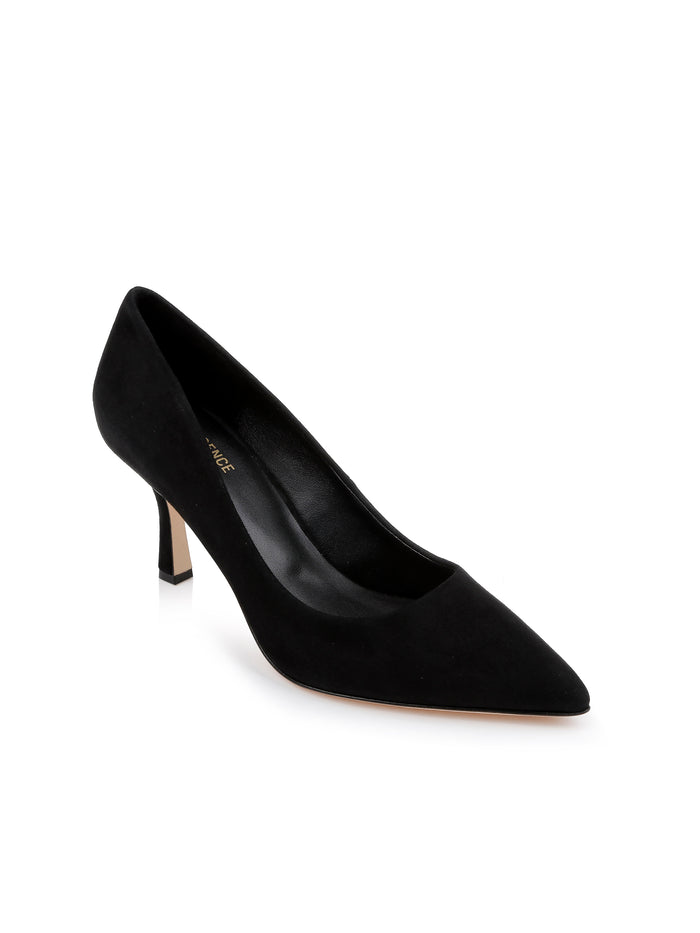 l'agence Escarpins en cuir suédé Fleur Black Suede