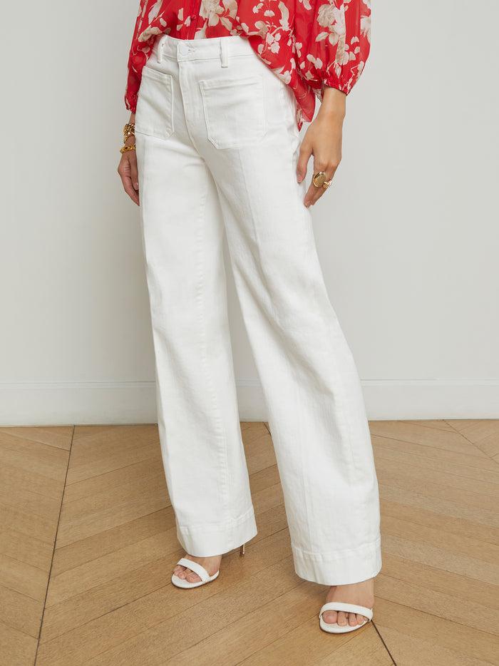 L'agence Jean à Poches Plaquées Nolan Blanc